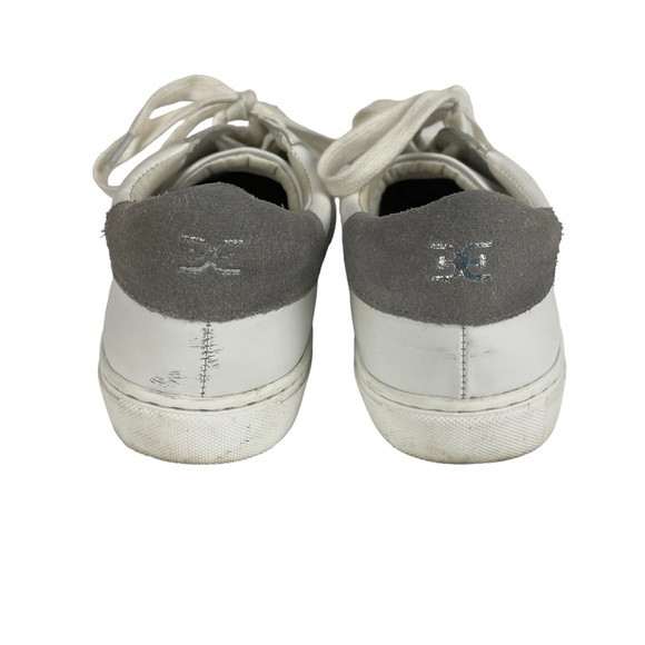 Sam Edelman Lupita White Leather Low Profile Sneakers Size 7.5 - Picture 6 of 10